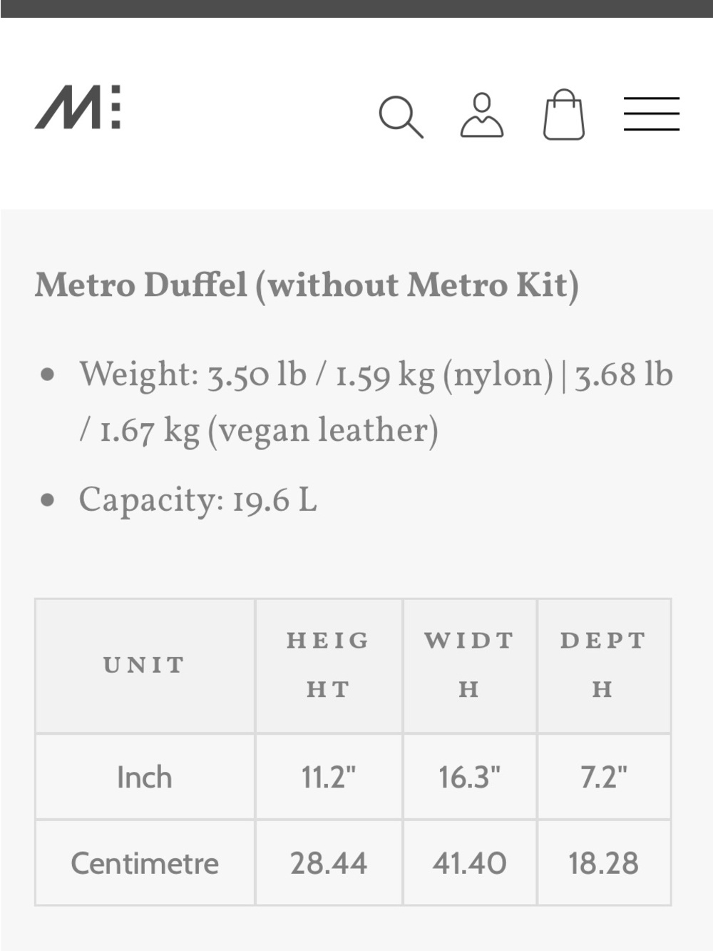Monos Metro Duffel Underseat Travel Bag - Picture 14 of 16
